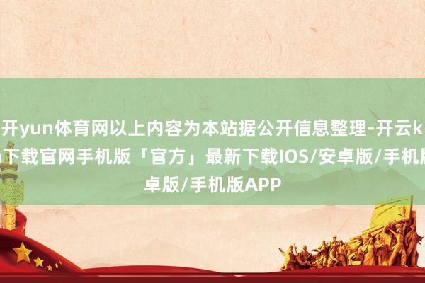 开yun体育网以上内容为本站据公开信息整理-开云kaiyun下载官网手机版「官方」最新下载IOS/安卓版/手机版APP